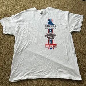 White vintage Harley Davidson Shark Squad Motorcycle Attorneys t-shirt